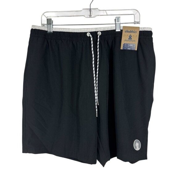 Chubbies Men's XL 7" Classic Swim Trunks Basket Liner B&W NWT - Picture 1 of 15